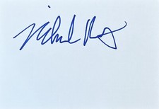 Michael Rapaport Signed In Person 4x6 Index Card In Top Loader