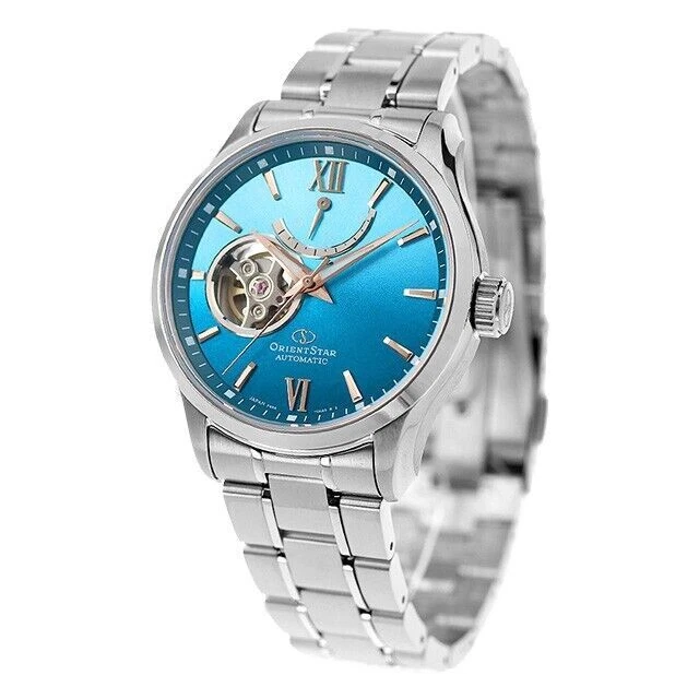 Orient Star RK AT0017L Moving Blue Semi skeleton automatic watch men s 2023