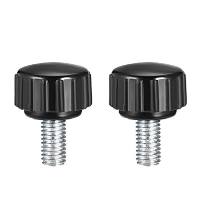 M5x10mm Male Thread Knurled Clamping Knobs Grip Thumb Screw on Type 2 Pcs