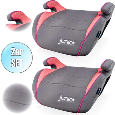 SET 2x Sitzerhöhung Kinderautositz Autokindersitz Kinder Auto Sitz ECE R129/03