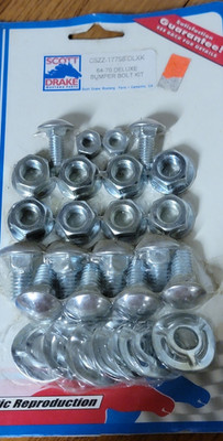 Scott Drake C5ZZ-17758-DLXK 64-70 Mustang Deluxe Bumper Bolt Kit