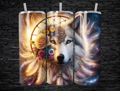 Wolf Dreamcatcher 20oz Becher