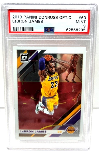 2019 Panini Donruss Optic Lakers LeBRON JAMES Basketball Card PSA 9 MINT