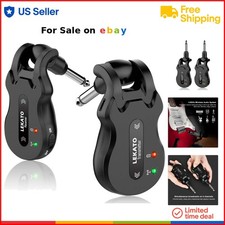 Wireless Guitar System 5.8Ghz Transmitter Receiver Rechargeable for Electric ...