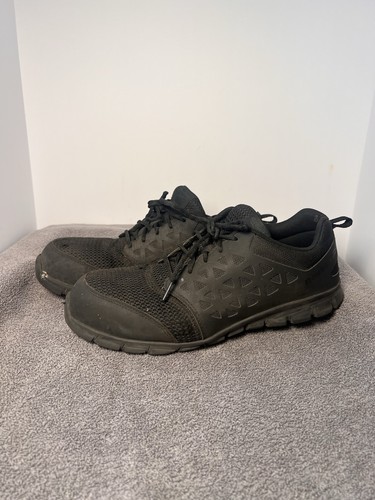 Reebok Work RB4039 Safety Shoes Men’s 11.5 Black Slip Resistant ASTM Toe