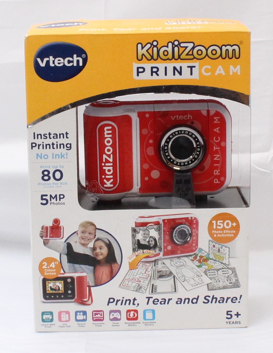 VTech KidiZoom Red PrintCam - Kids Instant Camera - New