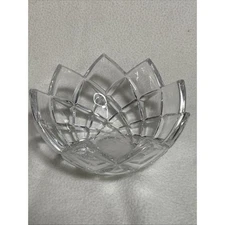 Vintage 1990s Mikasa Crystal Crescendo 5.75-Inch Round Bowl