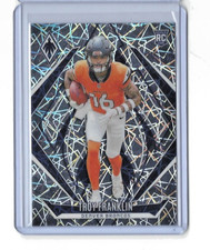 2024 Panini Phoenix Troy Franklin Lazer Prizm Rookie Card #244 Denver Broncos RC. rookie card picture