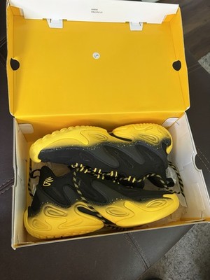 Under Armour Curry 13 Basketball Shoes Black/Yellow Low Top
