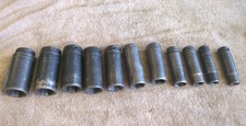 11 Pc Snap-on 12 Drive Impact Deep Well Socket Set 6 Point 12 To 1 14read