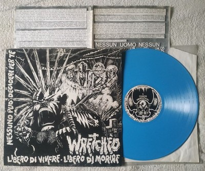 WRETCHED - LIBERO DI VIVERE LIBERO.. - LP 1984 (C/V EX-/EX+) 1a Stampa Turchese