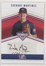 2018 Panini USA Baseball Stars & Stripes Black Ink 25/25 Zach Martinez Auto 03j5