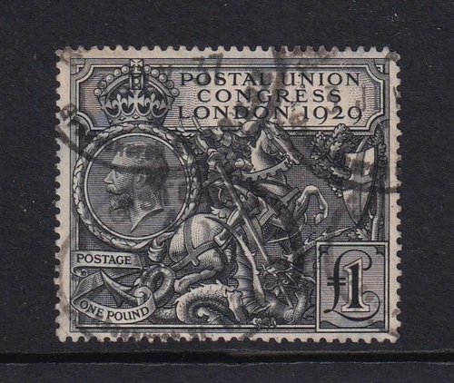 GB 1929 P.U.C. £1 Black.    Fine Used                                    (p1257)