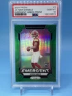 2024 Prizm ~ JAYDEN DANIELS ~ RC Emergent Green Prizm #2 ~ PSA 10 GEM MINT 🔥