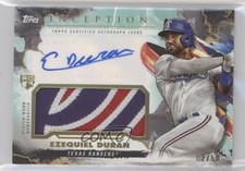 2023 Topps Inception Aqua 3/50 Ezequiel Duran #IAP-ED Patch Auto 1f5h
