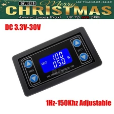 LCD Display XY-PWM PWM Signal Generator DC3.3-30V 1Hz~150KHz PWM Pulse Frequency