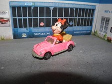Vintage Tomy Minnie Mouse  Classic VW Beetle -Diecast Model Car