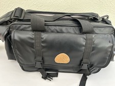 Vintage Mohawk Vinyl Faux Leather large padded Camera Bag