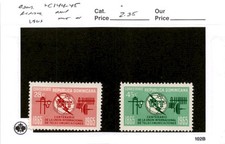 Dominican Republic Postage Stamp, #C144-C145 Mint Hinged, 1965 UIT
