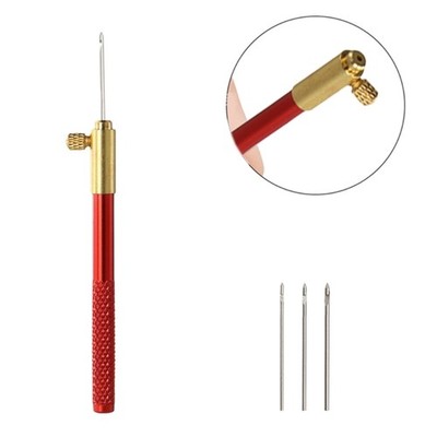 Embroidery Beading Tambour French Crochet Hook with 3 Needles Bead Sewing Knit