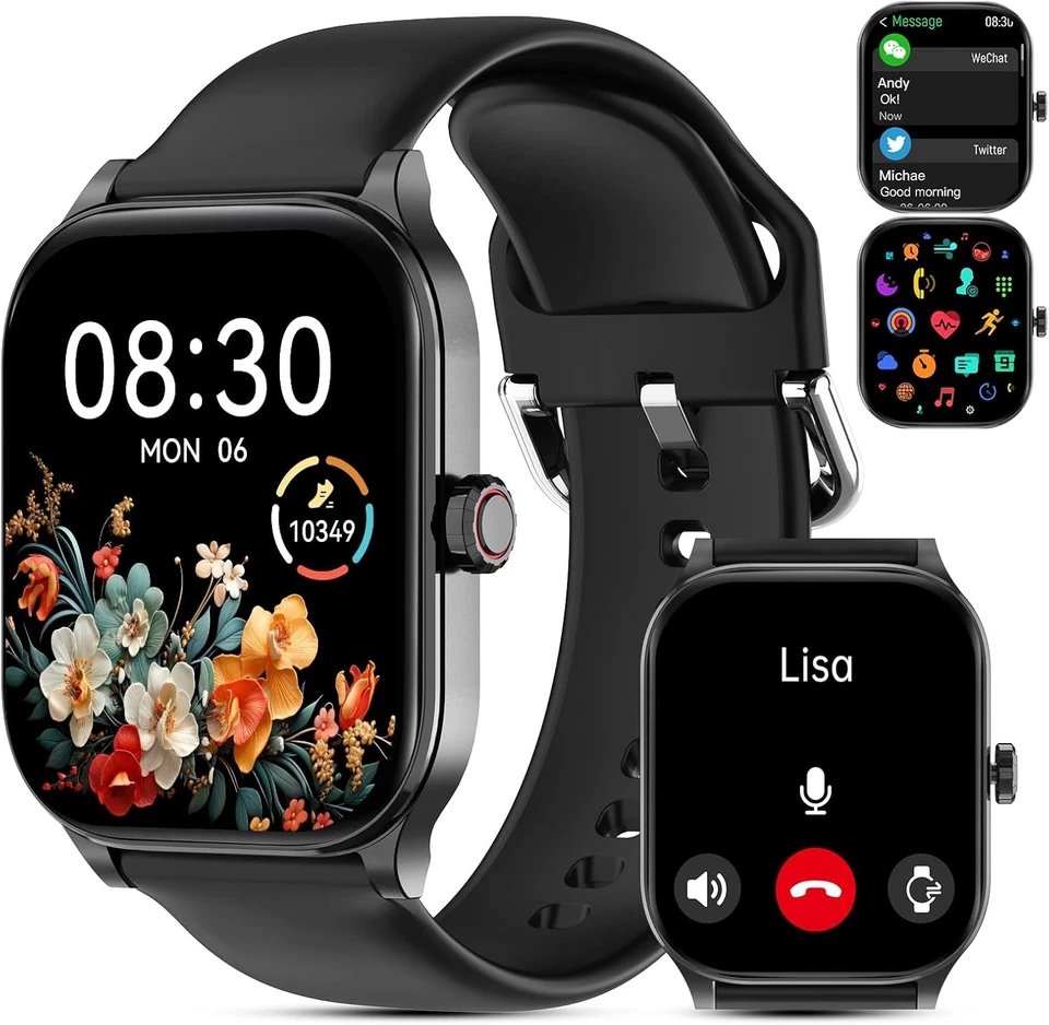 Elegant Bluetooth Smartwatch for Men & Women: Health Tracker with Call Functions - Image 3 of 4