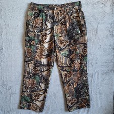 Cabelas Hunting Cargo Pants Mens 38x31 Green Camo Seclusion 3D Outdoor Field