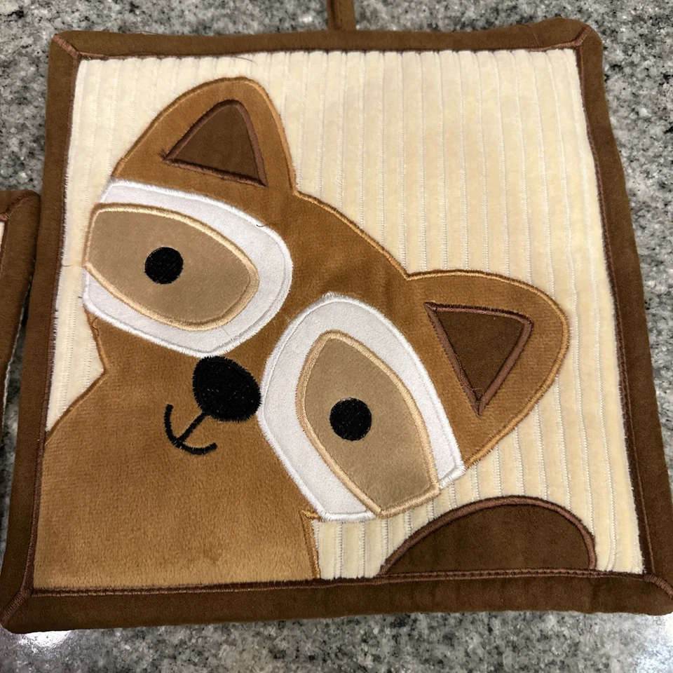 3 PIEZAS Corderos e Hiedra Bosque Bosque Decoración de Pared PELUCHE Acolchado Zorro Búho y Mapache  Foto 4 de 4