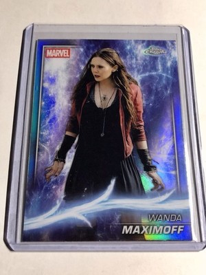 2025 Topps Chrome Marvel Studios WANDA MAXIMOFF Rainbow Refractor #52