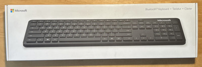 MICROSOFT Bluetooth Keyboard schwarz QSZ-00006 Model 1898 Deutsche Tastatur NEU