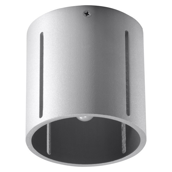 Modern Grau Deckenlampe Inez 1 G9 Deckenleuchte Rund Aluminium Spot-Strahler-image