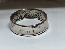 1985 - Size 9 Dated Quarter Coin Ring