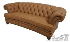 68016: MAITLAND SMITH no 324 Tan Leather Chesterfield Sofa  ~ NEW
