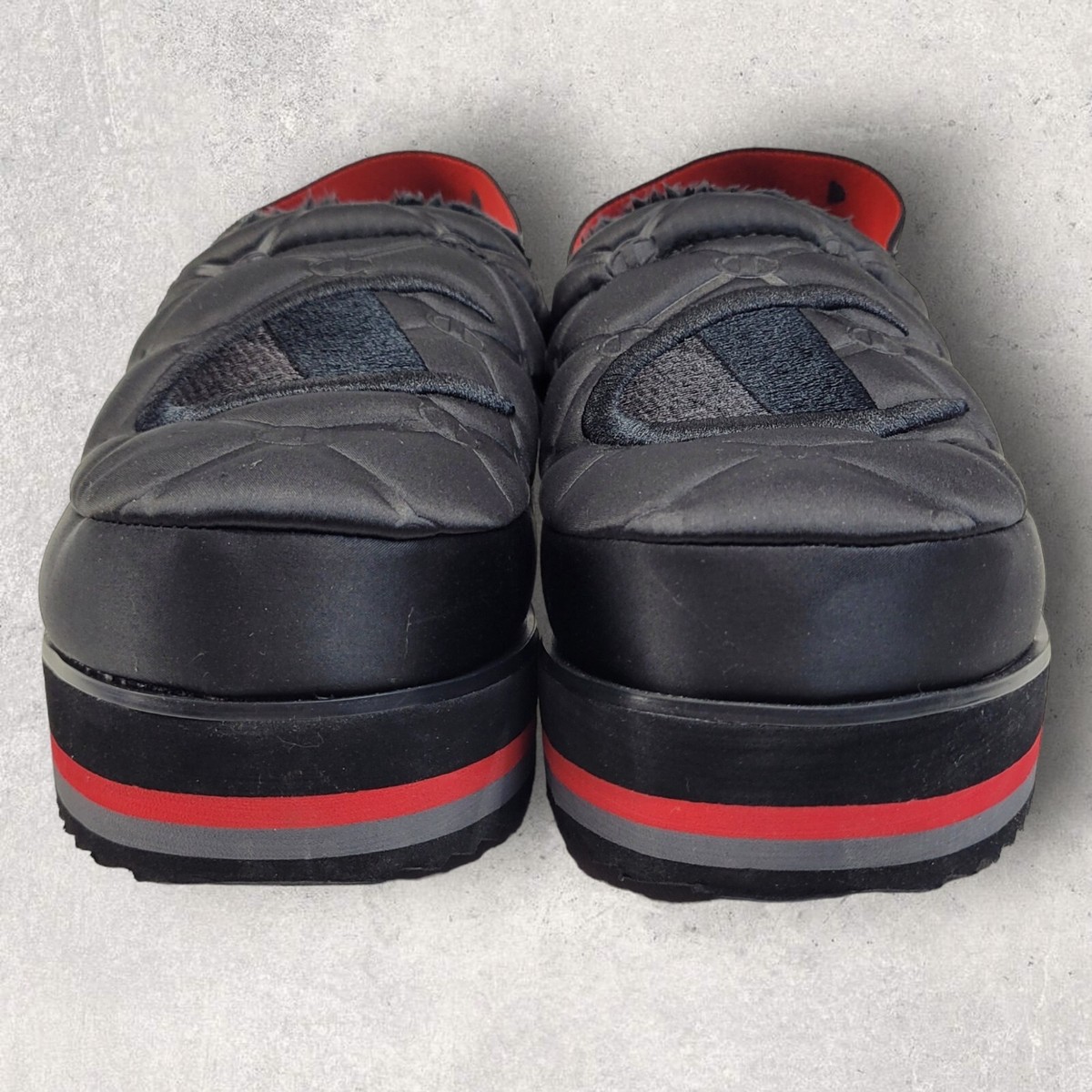 Champion Hot Stuff Platform Slippers Womens Size 7 Lux Black  display picture 3