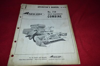 New Idea 710 Uni System Combine Operator's Manual YKPA