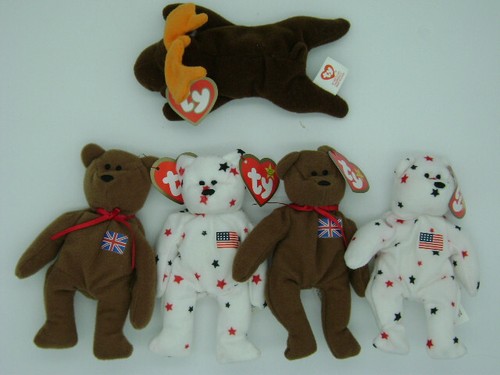 McDonalds TY Beanie Babys Baby SET Glory Britannia Schokolade Elch Vintage Spielzeug - Bild 20 von 21