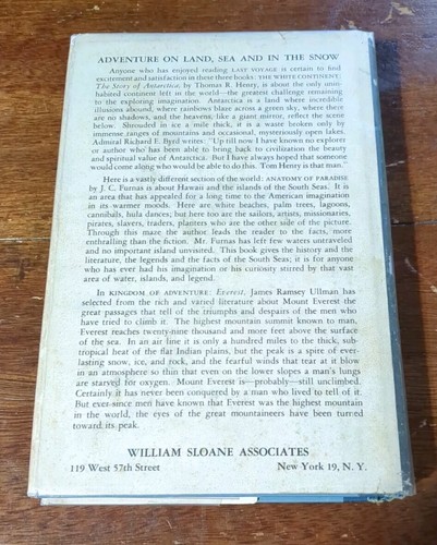LAST VOYAGE By Ann Davison First American Edition 1952 Hardcover Escape By Sea - Picture 4 of 6