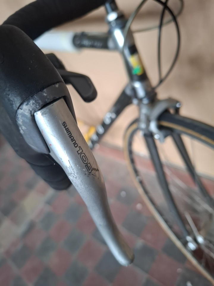 Vélo De Route Vintage Miyata - Cadre Carbone/alliage, Taille 56 Cm - Projet De Restauration Avec Pièces Suntour