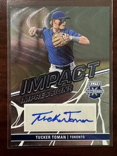 2023 Panini Elite Extra Edition Auto Tucker Toman Impact RC #II-TTM Blue Jays