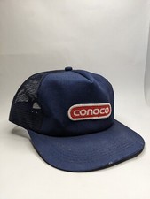 Vintage Hat Conoco Trucker Made In USA Oil And Gas Drilling Rough Neck