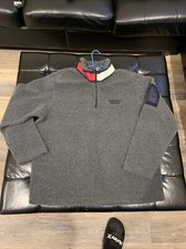 Vintage Tommy Hilfiger Jeans Deep Pile Fleece Sweatshirt 90's Sz L