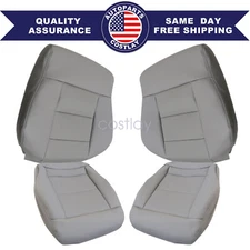 For 2010-2013 Mercedes Benz E350 Driver or Passenger Leather Seat Cover Gray