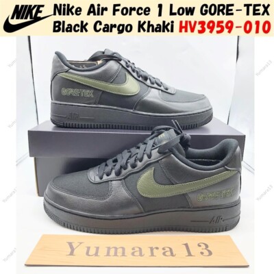Nike Air Force 1 Low GORE-TEX Black Cargo Khaki HV3959-010 Men's Size