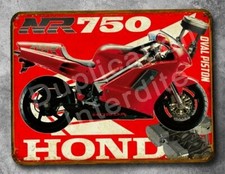 Plaque métal vintage Honda NR 750