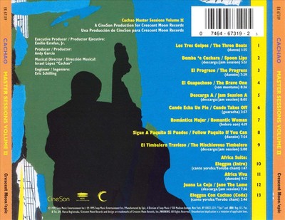 CACHAO - MASTER SESSIONS, VOL. 2 NEW CD