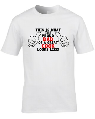Koch stolzer Papa Herren T-Shirt lustig Geschenk Vatertag Koch Essen Restaurant cool