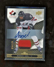 2018-19 UD Team Canada Juniors Premium Swatch Auto Serron Noel /125   *19768