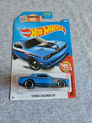 2016 Hot Wheels 15 DODGE CHALLENGER SRT Blue 109/250 GREAT CARD