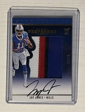 2017 Panini Preferred Zay Jones 03/49 Rookie Silhouette AUTO RC /49 RPA