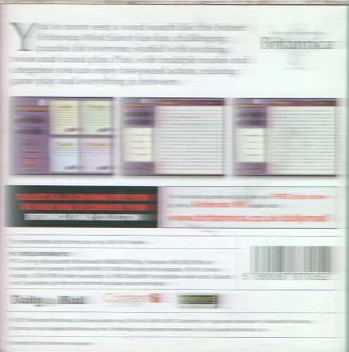 WORD SEARCH: BRITANNICA FAMILY COLLECTION - PROMO PC CD-ROM (2007) AGES 8+ - Picture 2 of 2
