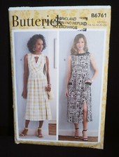 Butterick B6761 Misses Dresses (2 Style Options) Easy 2020 Pattern Sz 14-22 Cut